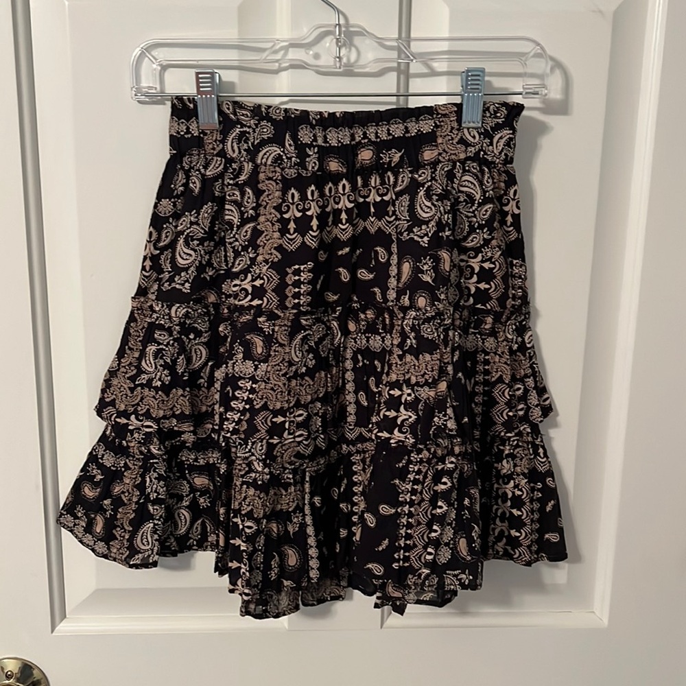 Free People Tiered Mini Skirt Size XS